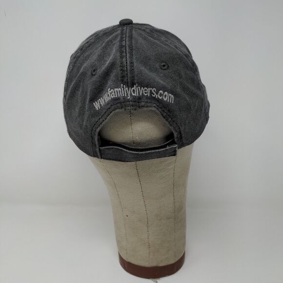 SeaLIfe Mens Strapback Hat Gray OSFM Underwater Camera Cap Embroidered Logo - Picture 7 of 11